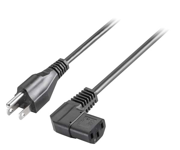 Cable de alimentación europeo IEC C13 AC, extensión de alimentación de 1,2  m, 1,5